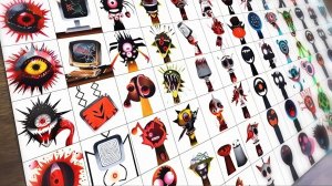 челик рисует спрунки всех персонажей часть 3