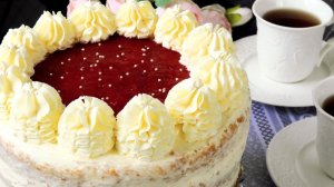 Восхитительный торт «Клубника со сливками»