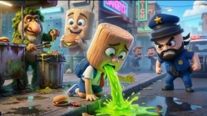 Малыш Тунг Тунг Сахур отравился бургеров.