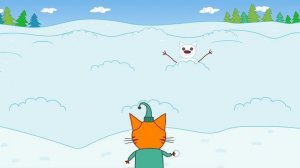 Три Кота Мультфильм Снежный котик