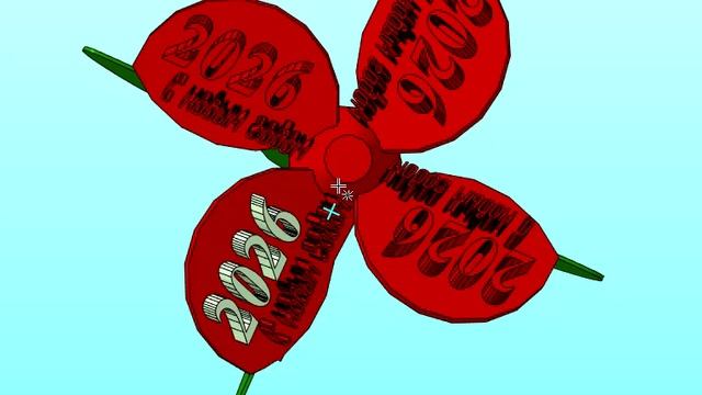 3D-САПР - проект - Новогодний АЛЕНЬКИЙ ЦВЕТОЧЕК