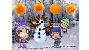 ❄️Выпал снег!!! 🌨️.Слепили пЕрвОго сНегоВика ⛄. Встретили девочек?! 🫰🏼