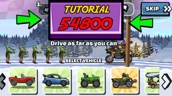 🎥 54800 TUTORIAL 🎥 (High Octane Holidays) - Hill Climb Racing 2