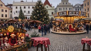 ⭐ Чески-Крумлов прогулка по городу | Путешествие по Европе | Рождество в Чехии 2025 | 4K
