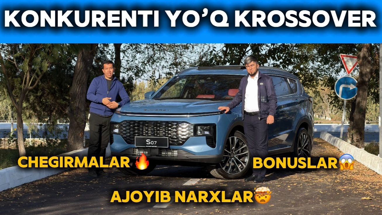 🟧Soueast Bukhara🔥 Avtosalonidan Obzorda Bugun Soueast S07🚀