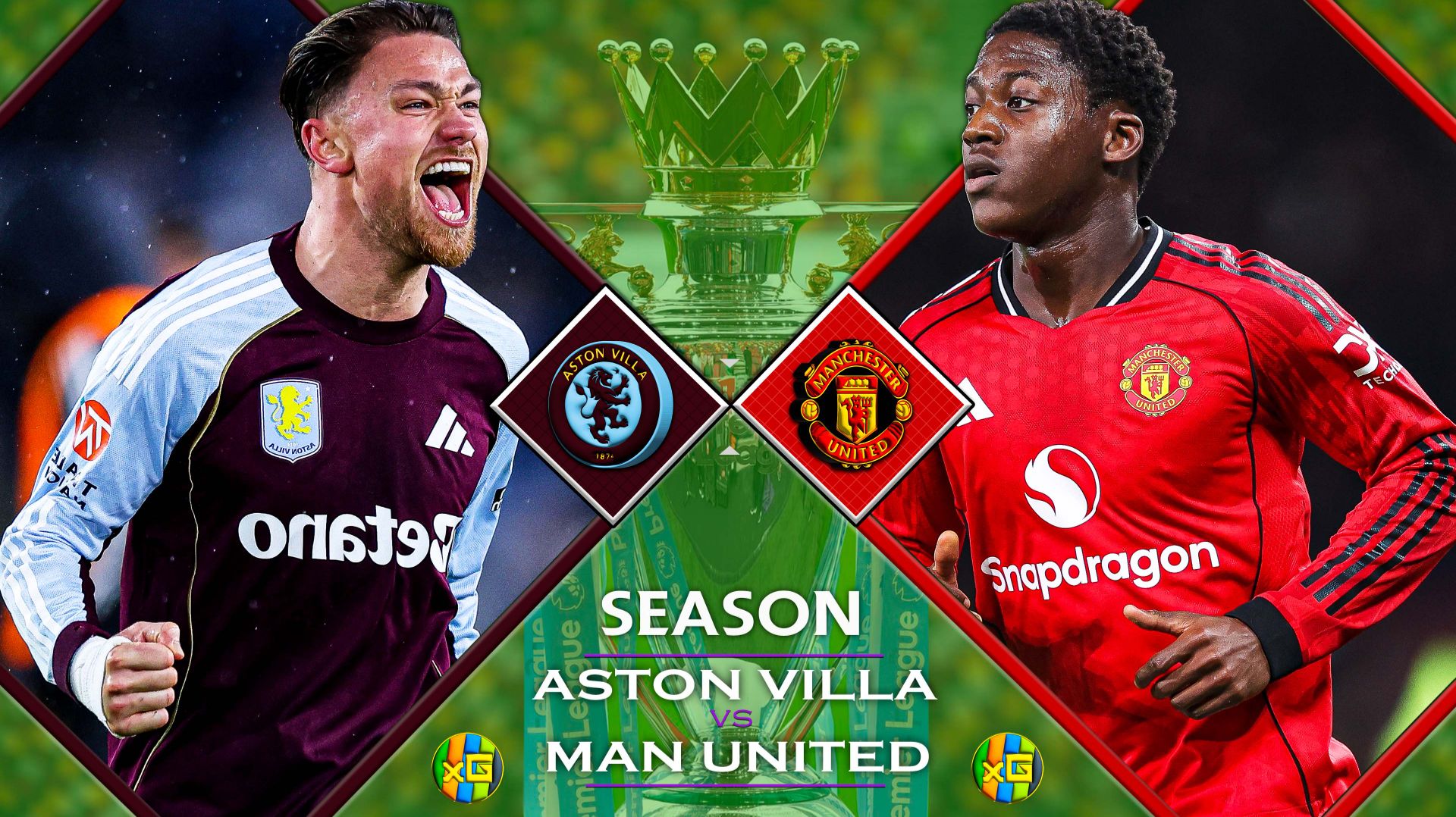 Астон Вилла - Манчестер Юнайтед | Чемпионат Англии | 21.12.2025 | Прямая трансляция |xG смотреть онлайн