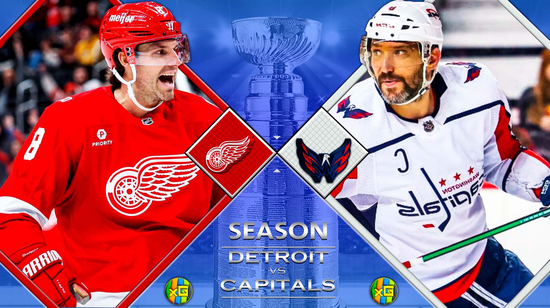 Детройт - Вашингтон | НХЛ | 21.12.2025 | Прямая трансляция | xG смотреть онлайн