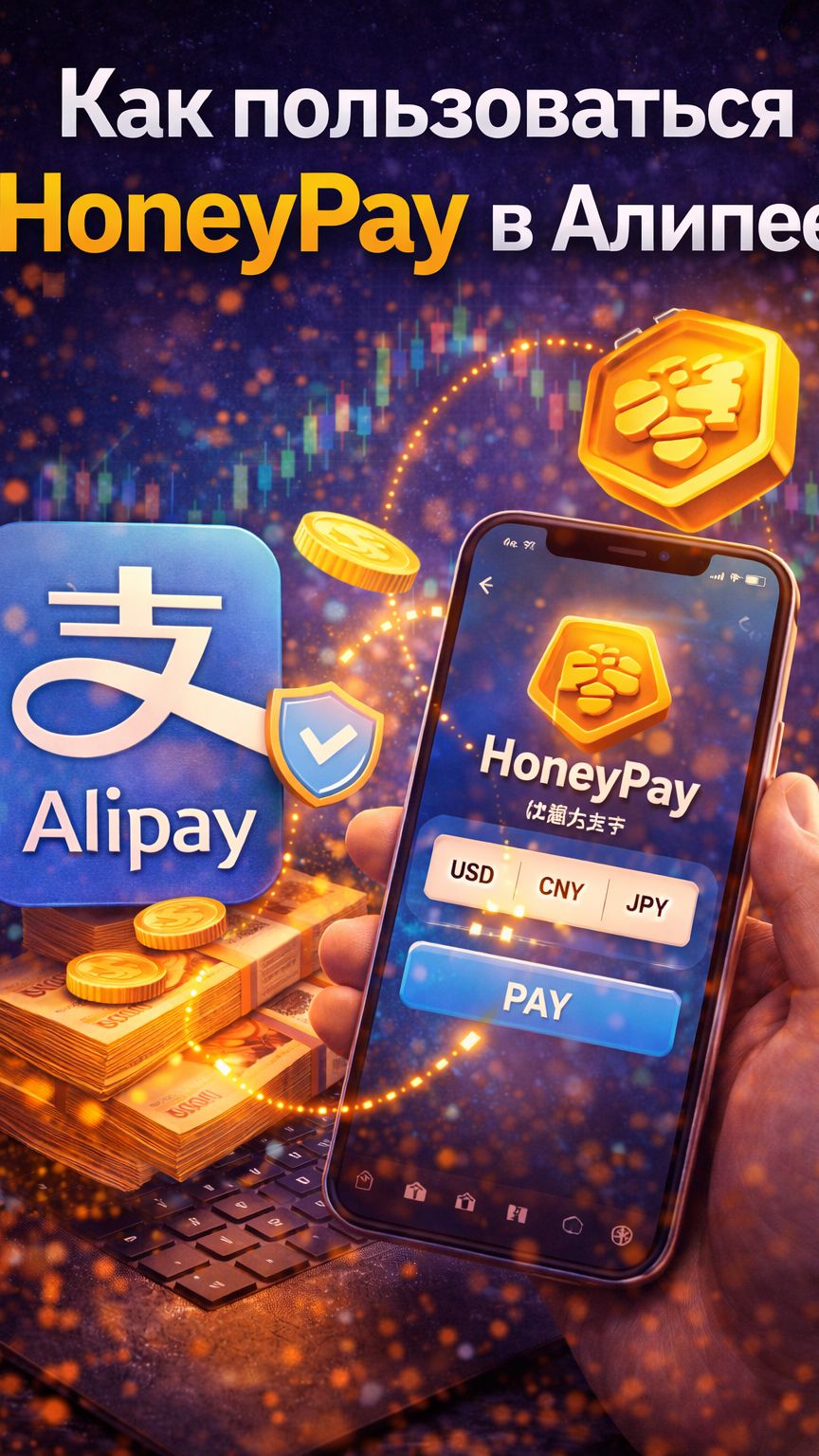 Как пользоваться HoneyPay в Алипей смотреть онлайн