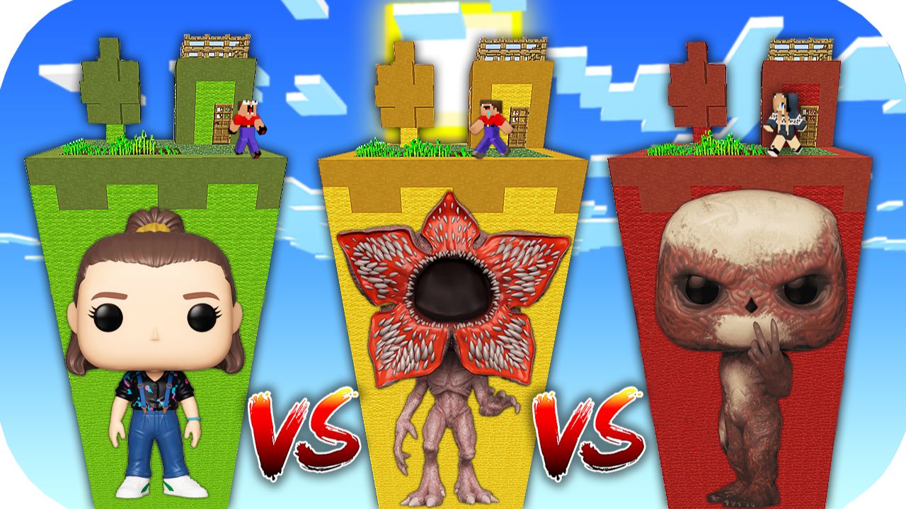 ЧАНК ДЕМОГОРГОН ПРОТИВ ЧАНК ОДИ ПРОТИВ ЧАНК ВЕКНА ИЗ ОЧЕНЬ СТРАННЫЕ ДЕЛА В МАЙНКРАФТ БИТВА ЧАНКОВ