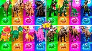 Динозавры МЕГАМИКС 257-260 уровни - Мультики про Динозавров | МУЛЬТФИЛЬМЫ ДИНОЗАВРЫ в Tiles Hop