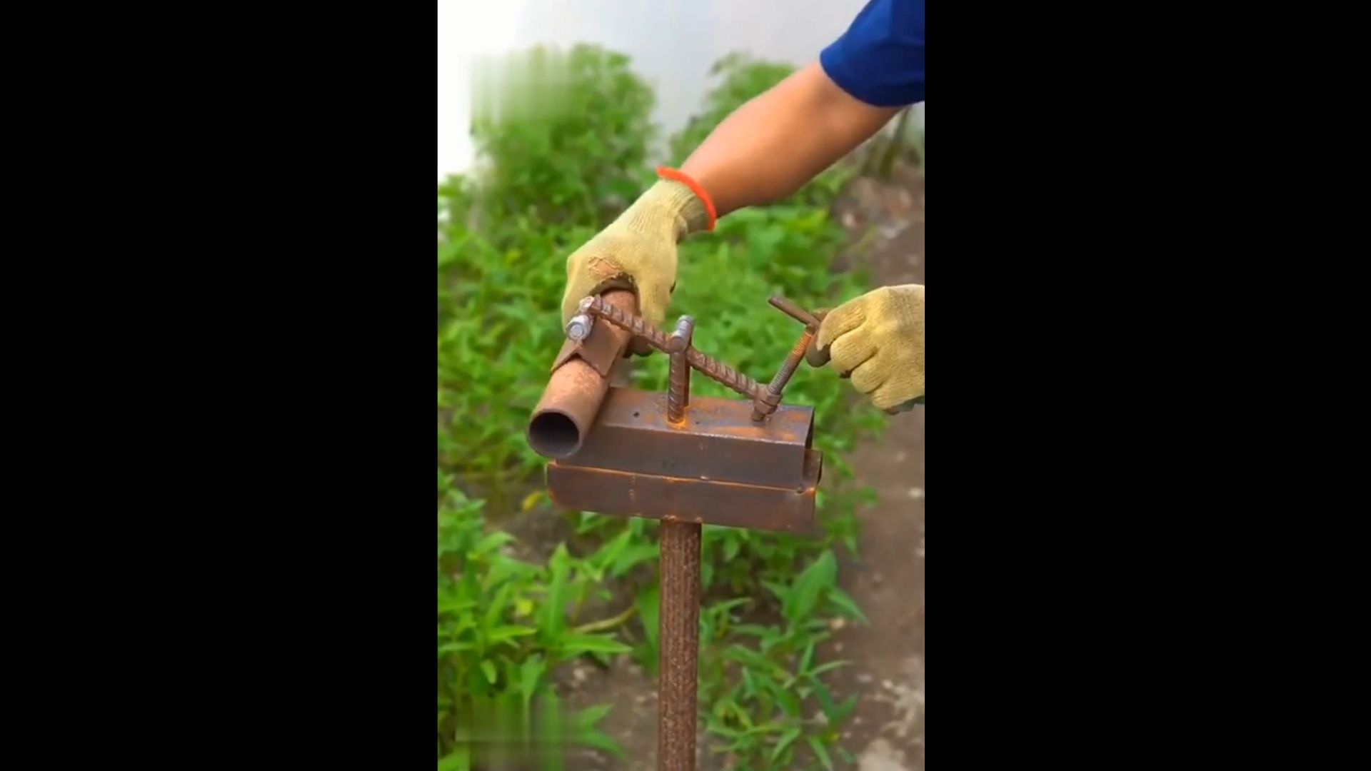 Самодельный упор для труб смотреть онлайн