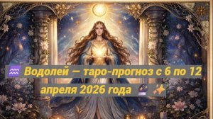 ♒ Водолей — таро-прогноз с 6 по 12 апреля 2026 года 🔮✨