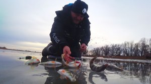 РЫБАЛКА ПО ПЕРВОМУ ЛЬДУ. ПЕРВЫЙ ЛЁД! ЗИМНЯЯ РЫБАЛКА 2025 - 2026. Пришла зима, мороз и первый лёд.