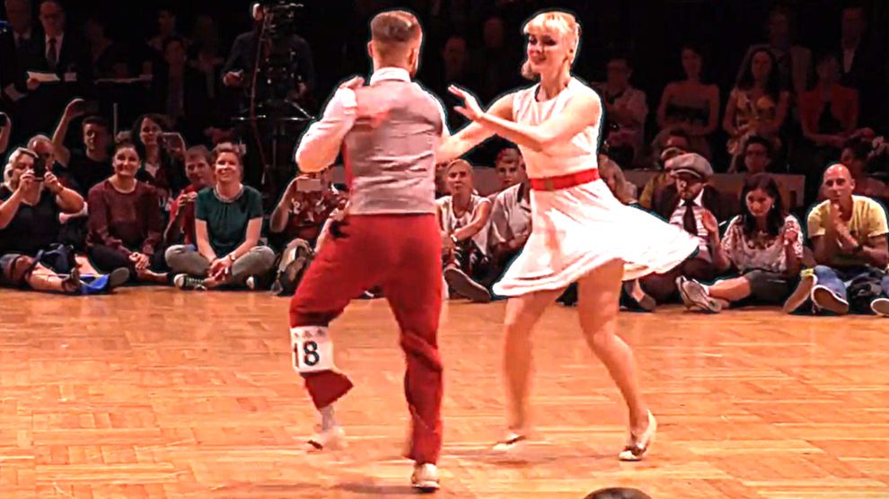 Чемпионат Европы по буги-вуги, 1-е место - Финал в быстром темпе. Сондре и Таня. #Танцы смотреть онлайн