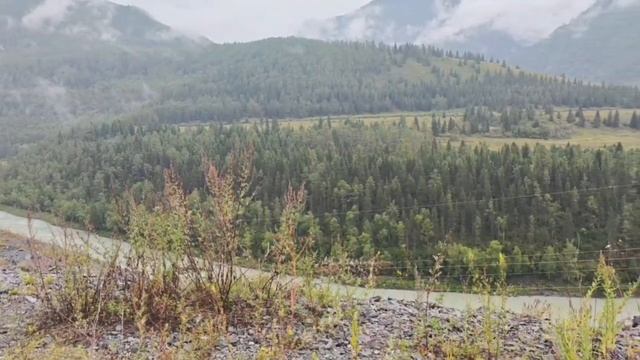 дорога вдоль реки Урсул к Алтайскому подворью - укромное местечко в Горном Алтае