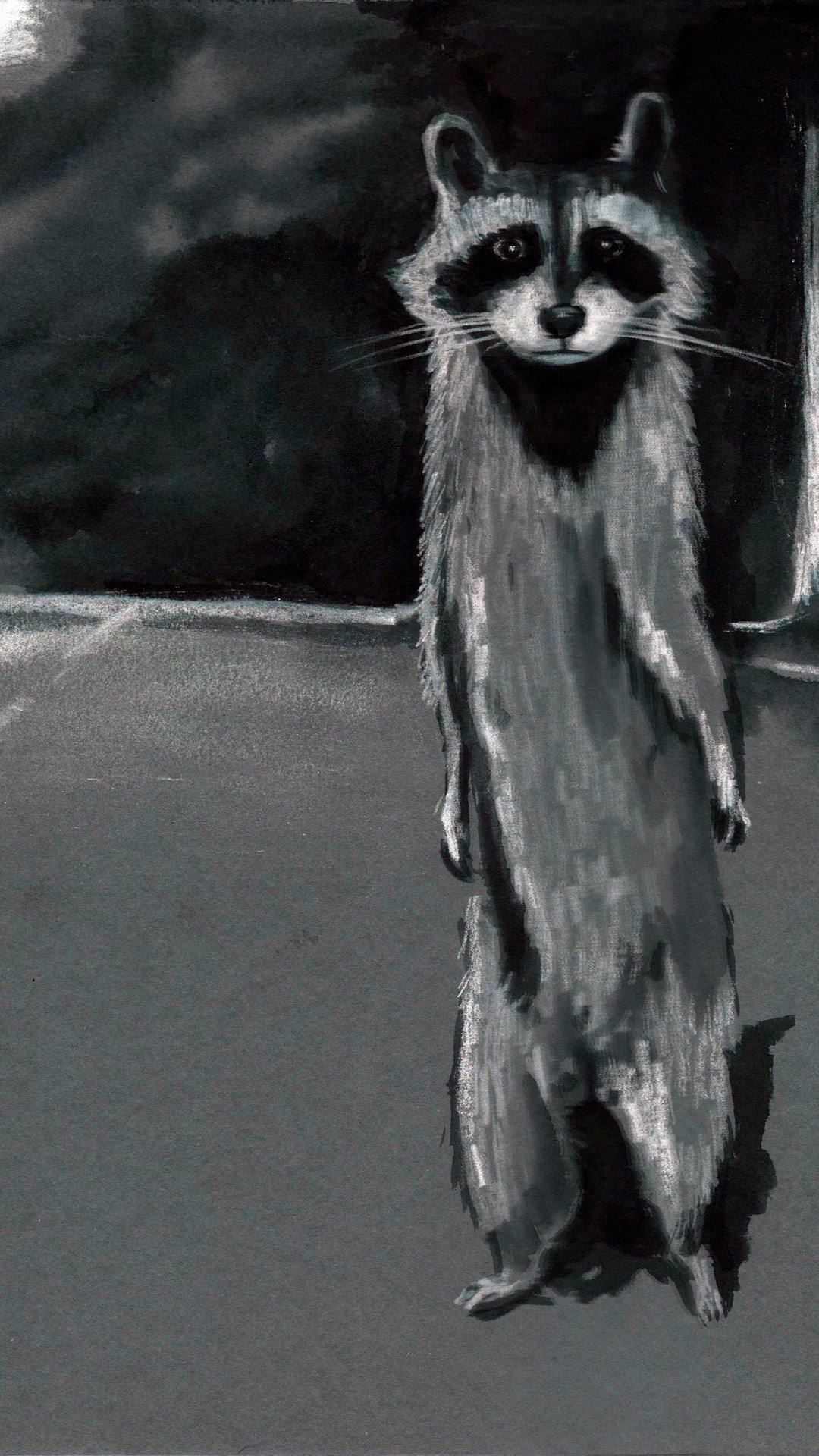 #мои_рисунки +ИИ #арт #монохром #енот смотреть онлайн