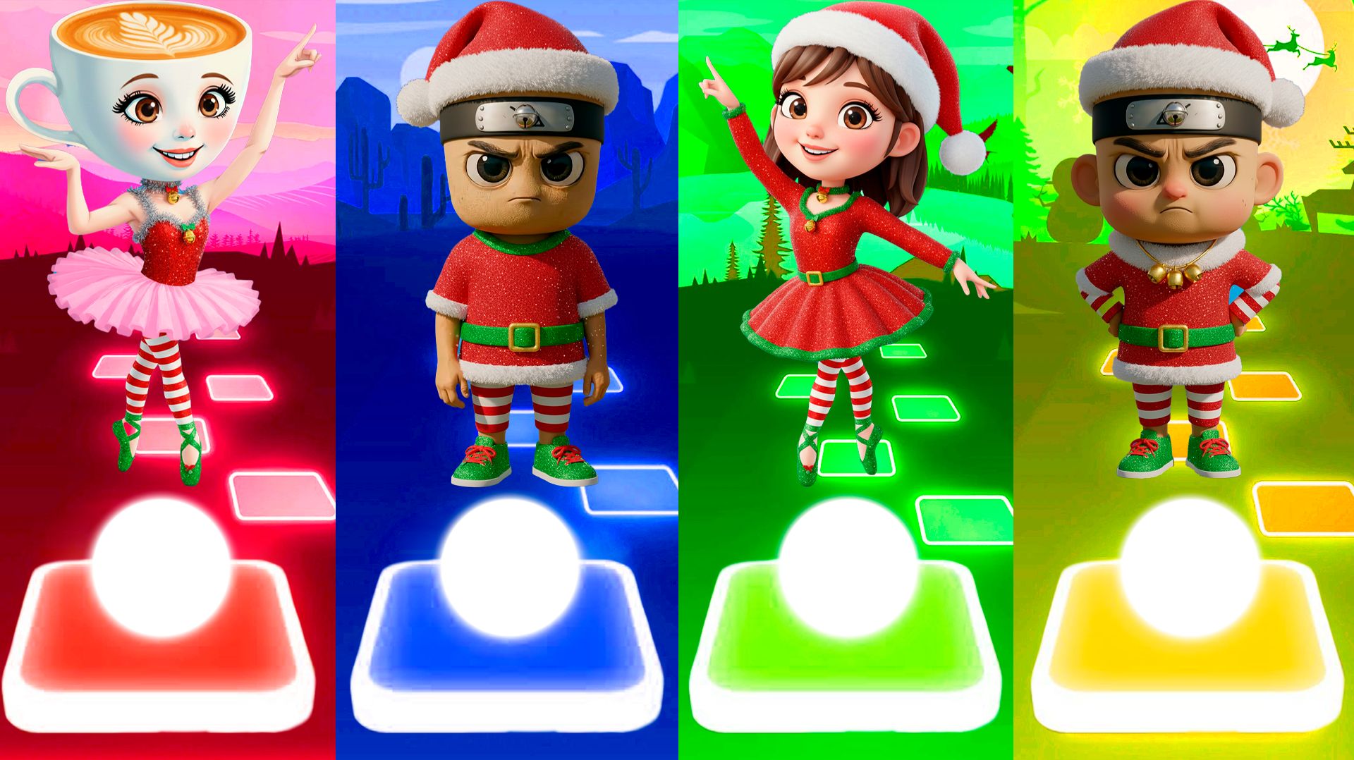 БАЛЕРИНА КАПУЧИНО И КАПУЧИНО АССАСИНО В НОВОГОДНЕМ СТИЛЕ И ДРУГИЕ БРЕЙНРОТЫ | Tiles Hop №326 смотреть онлайн