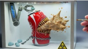 Эксперимент над Кока-Колой с Ментос. Как сделать необычную диораму из полимерной глины.