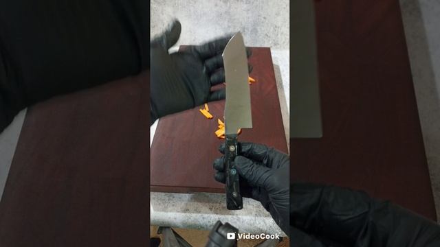 Кухонный нож выпуклая линза N690 смотреть онлайн
