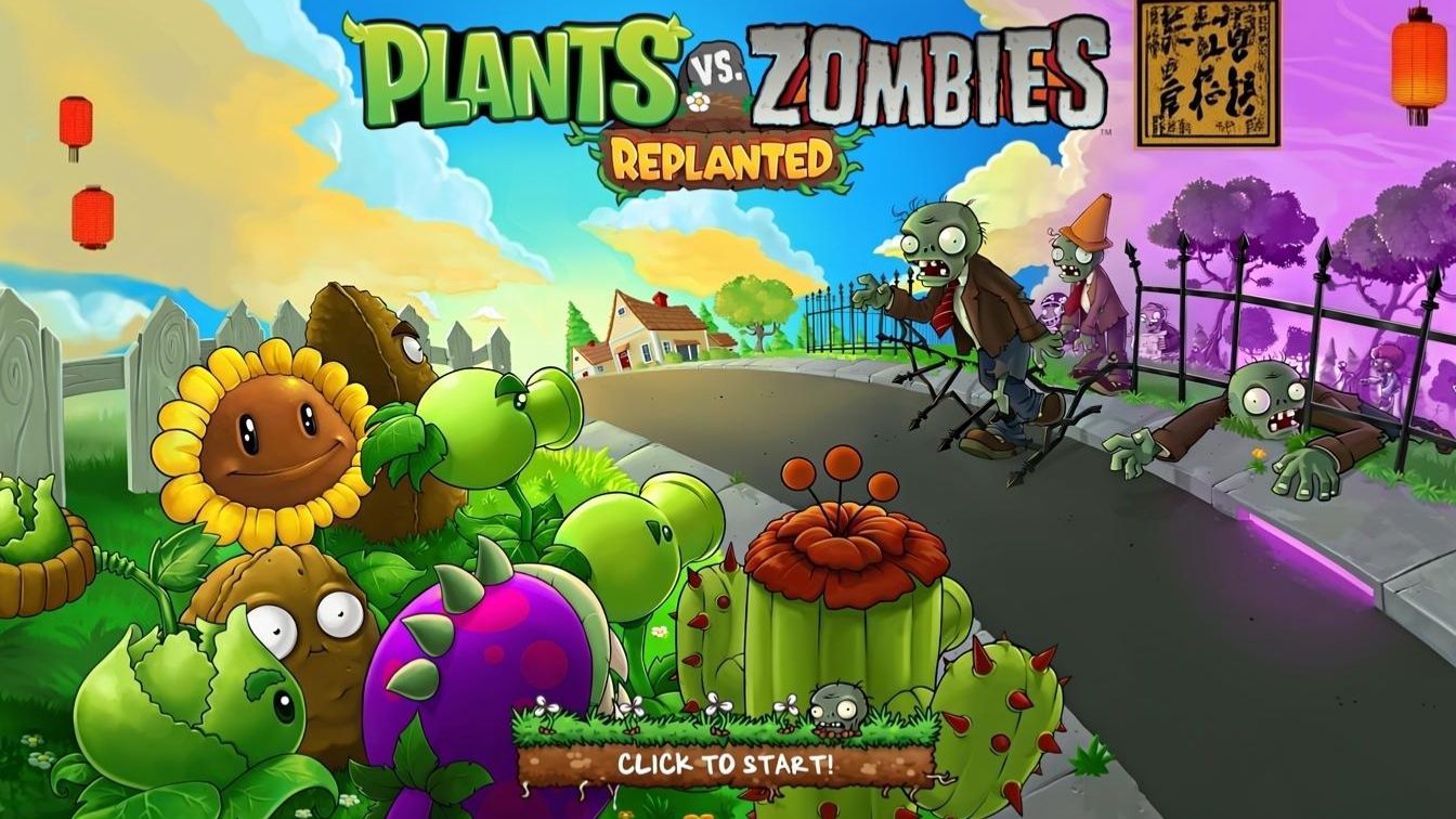 Зомби против растений! Plants vs Zombies: Replanted Тайная миссия Китай Обучение! ПвЗ PvZ смотреть онлайн