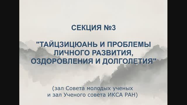 Конференция по тайцзицюань-2025. Секция №3