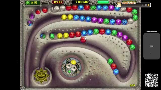 Zuma Deluxe. Полное прохождение смотреть онлайн