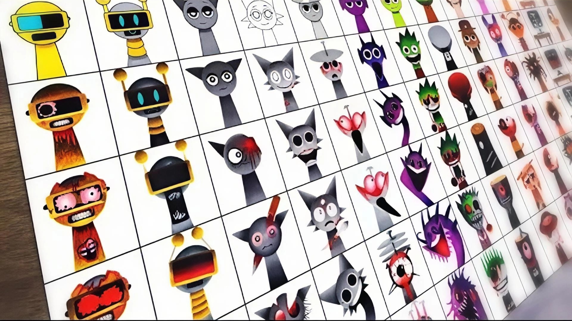 челик рисует спрунки всех персонажей часть 1 смотреть онлайн