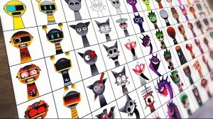 челик рисует спрунки всех персонажей часть 1