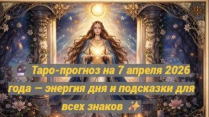 🔮 Таро-прогноз на 7 апреля 2026 года — энергия дня и подсказки для всех знаков ✨