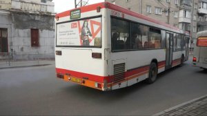 Автобус Mercedes-Benz O405N2 (АС 088 22)Покатушки по Барнаулу / Ride on the Mercedes-Benz O405N2 bus