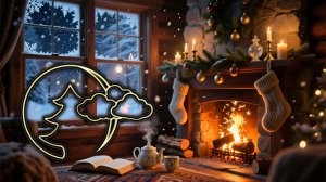 🎄 Новогодний релакс: треск дров, камин и метель для сна, работы, медитации | New Year's Relax