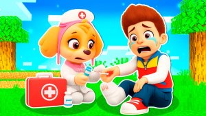 СКАЙ СТАЛА ВРАЧОМ и СДЕЛАЛА ОПЕРАЦИЮ РАЙДЕРУ ЩЕНЯЧИЙ ПАТРУЛЬ В МАЙНКРАФТ МУЛЬТИК