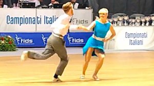 Сондре и Таня - Быстрый финал буги-вуги основного класса в Римини 2017. #Танцы