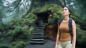 Строительство секретного убежища внутри гигантского дерева. Выживание и бушкрафт