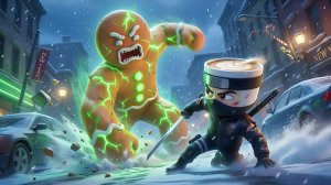 Капучино Ассасино и Балерина спасают город от гигантского пряничного монстра