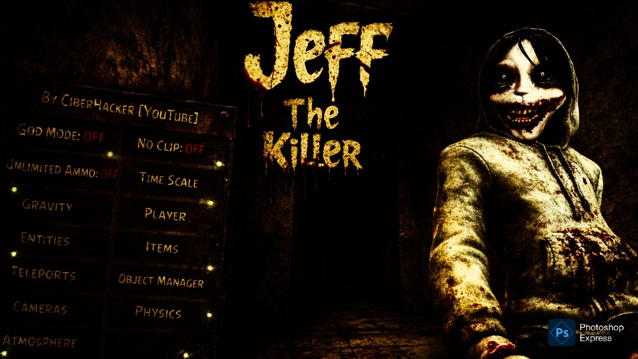 всем привет сегодня мы играем в Джефф убийца хоррор игры мод меню