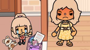 Выгнала из дома из-за двойки😢💔🎒🏠 тока бока история #toca #токабока