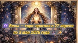 ♎ Весы — таро-прогноз с 27 апреля по 3 мая 2026 года 🔮✨