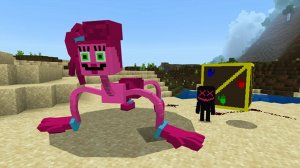 Погоня за Хагги Вагги в роли Поппи в Minecraft (Poppy Playtime МОД)