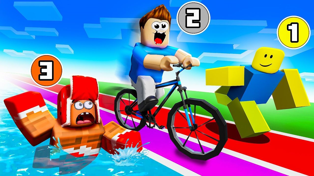 ЛЁНЯ vs ВЛАДУС vs НУБ!😱 Кто ПОБЕДИТ в СПОРТИВНОМ МАРАФОНЕ В РОБЛОКС смотреть онлайн