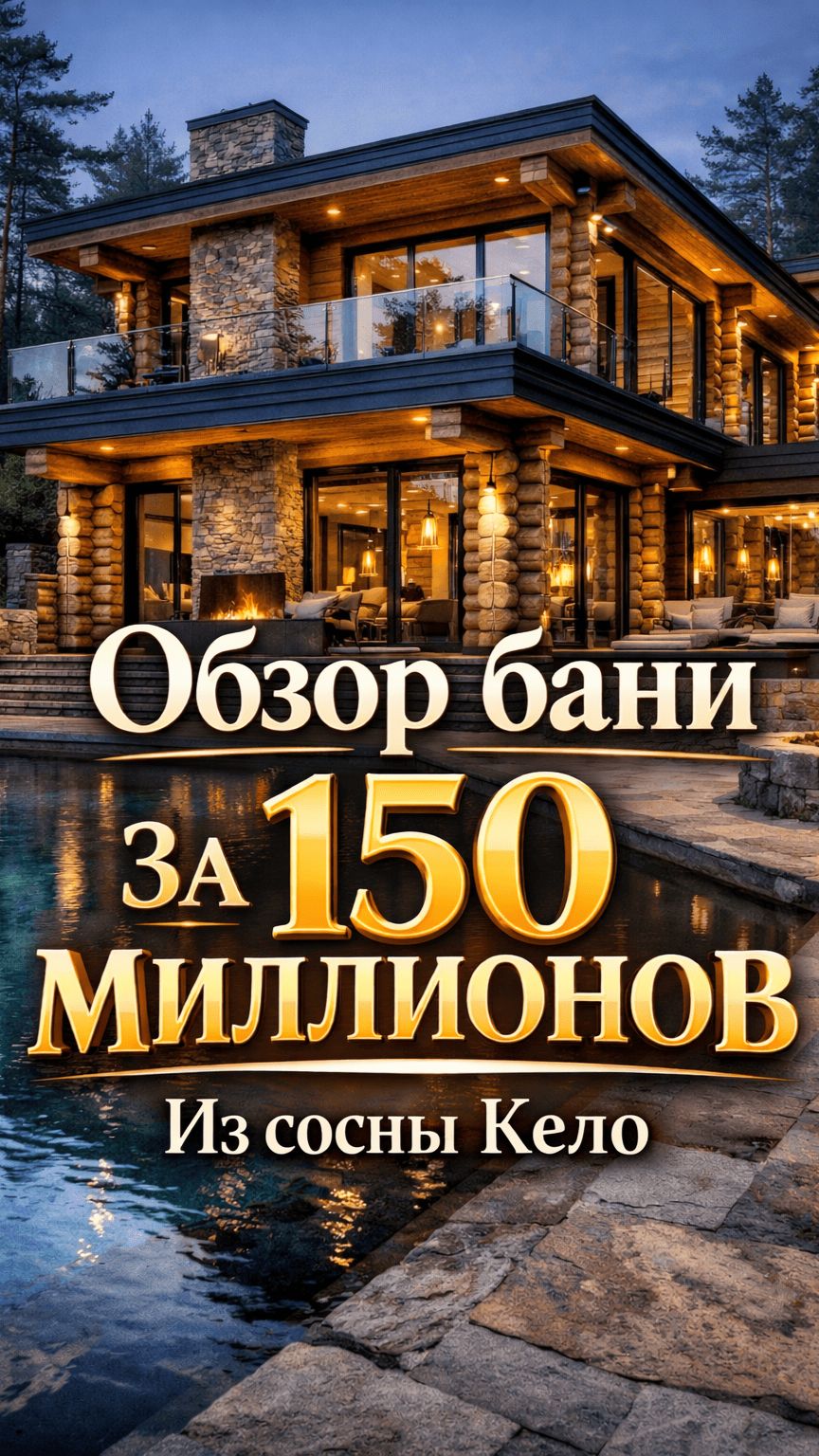 Обзор бани на Рублевке за 150 миллионов руб.