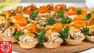 3 РЕЦЕПТА Вкусных Начинок для ТАРТАЛЕТОК на Праздничный Стол! ЭТИ Закуски Украсят любой Стол!