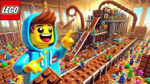 Шоколадная фабрика LEGO в стиле MrBeast 🍫 Lego Auto Tech смотреть онлайн