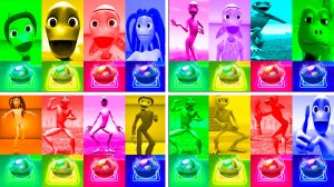 Зелёный Человек Танцует Dame Tu Cosita Music Video Megamix #21-24 в Tiles Hop - NoV