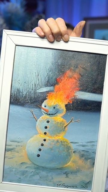 #новыйгод #новогоднеенастроение #снеговик #картина #концептуальнаякартина смотреть онлайн