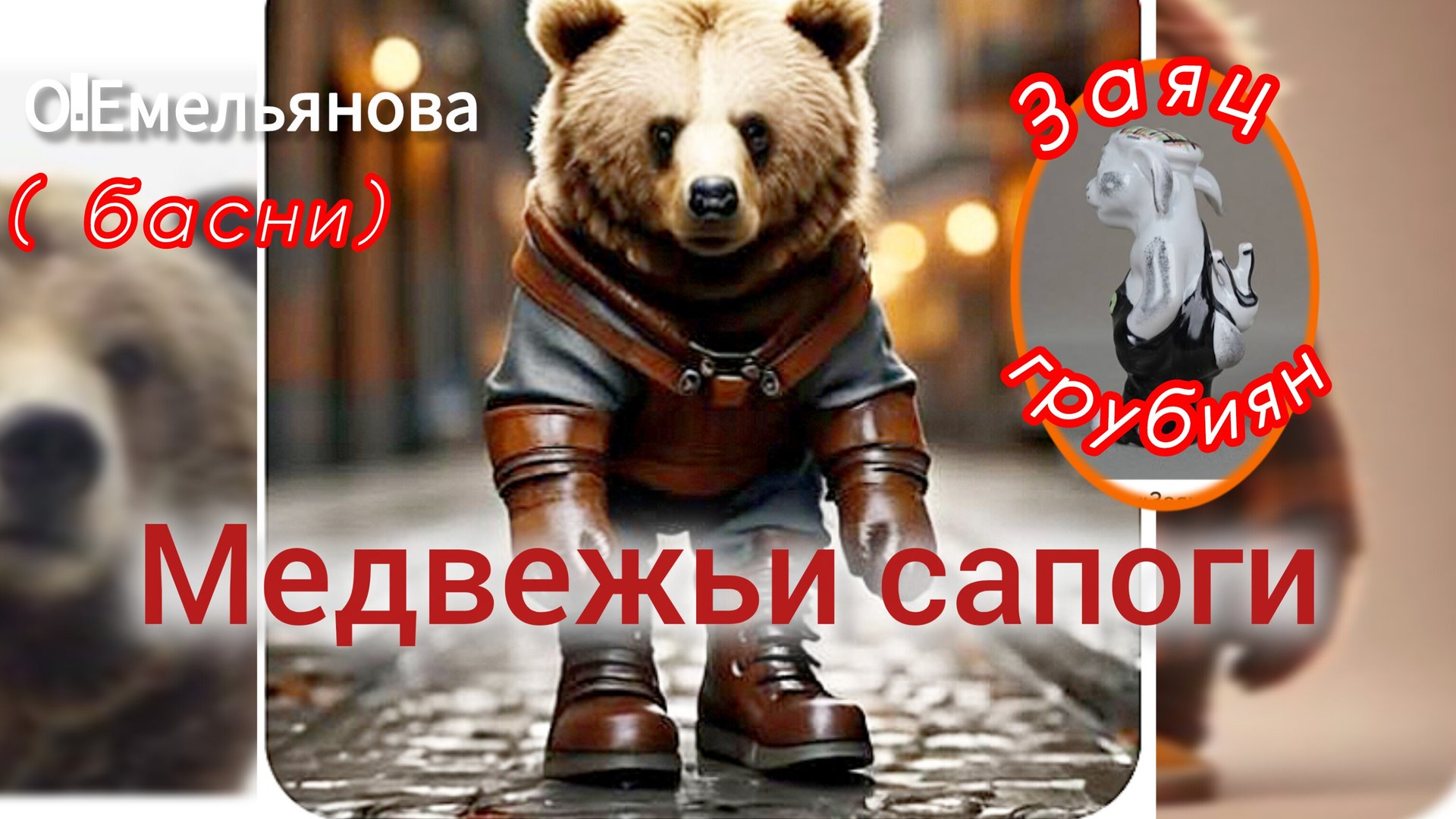 "Медвежьи сапоги", "Заяц -грубиян" ( Басни) О. Емельянова смотреть онлайн