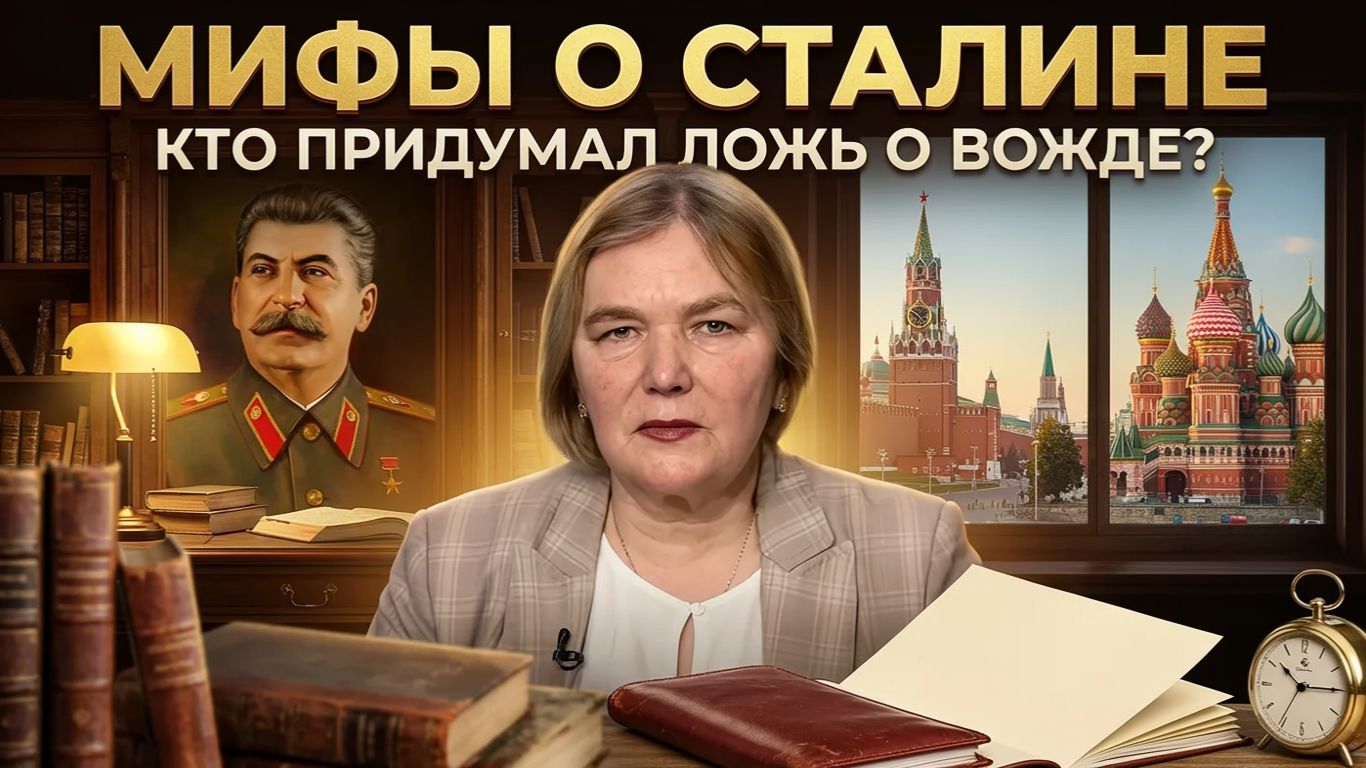 МИФЫ О СТАЛИНЕ. Кто придумал ложь о вожде? | Екатерина Глушик смотреть онлайн