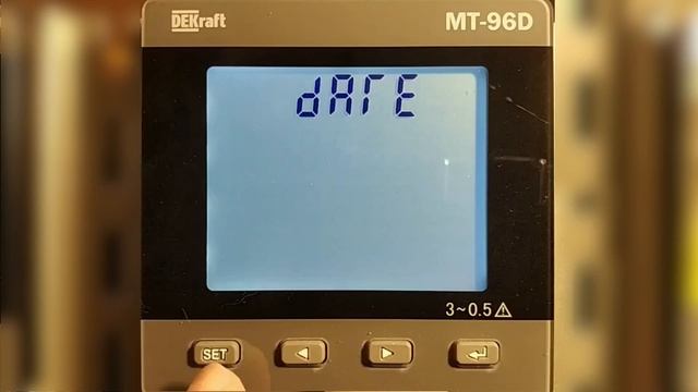 01 Мультиметры Dekraft МТ-96D-THD-MT. Настройка Времени  встроенных часов с дисплея.