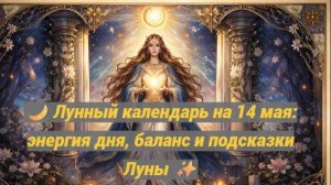🌙 Лунный календарь на 14 мая: энергия дня, баланс и подсказки Луны ✨