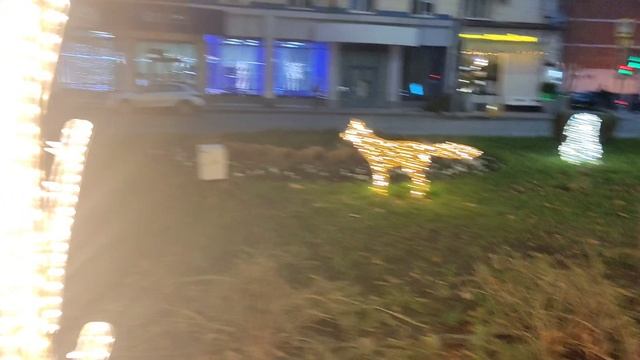 Новогодняя красота на улице Красной вечером смотреть онлайн